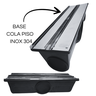 Ralo Cola Piso 15x50 com 3 Saídas 75mm Inox 304 Coletor Plástico Drenagem Externa Chuva - 2