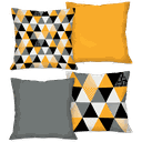 Ver imagem 1 de Kit com 4 Capas para Almofadas Decorativas Geométrico