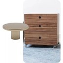 Ver imagem 2 de Kit 3 Puxadores 206 Naico Redondo Dourado Móveis Gavetas