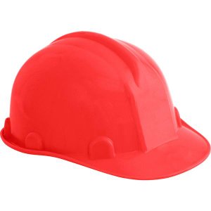 Capacete Aba Frontal Vermelho Com Carneira Plastica Classe B