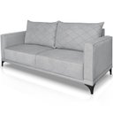 Ver imagem 6 de Sofa Nori 3 Lugares Pes de Ferro 200cm Linho Boucle 3302 Ezz