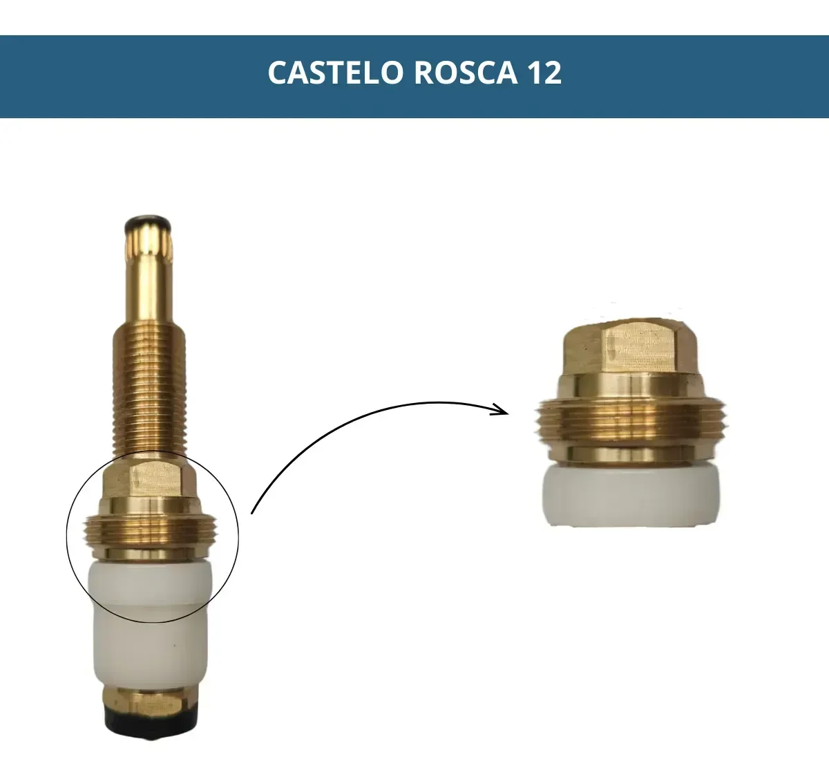 Reparo Registro Pressão Chuveiro para Deca Longo Completo - 3