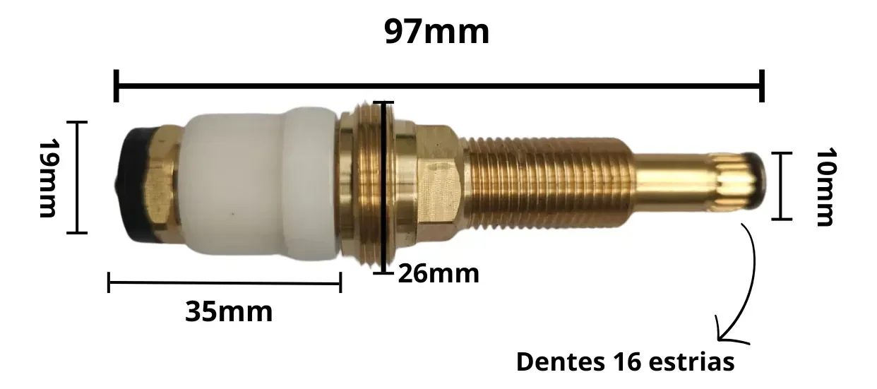 Reparo Registro Pressão Chuveiro para Deca Longo Completo - 6