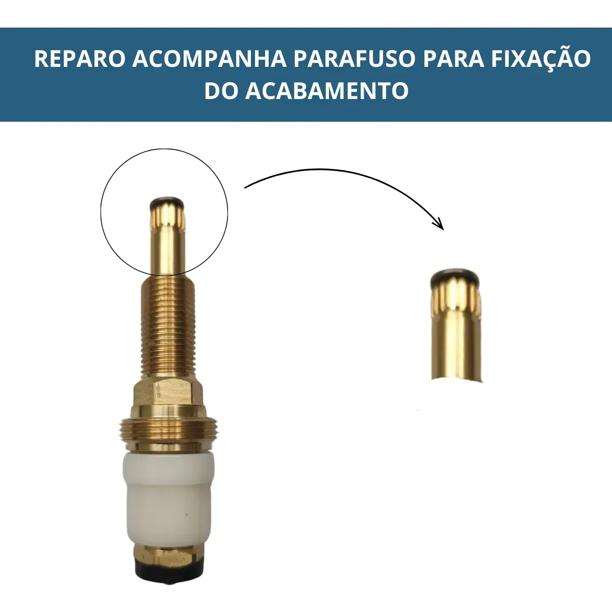 Reparo Registro Pressão Chuveiro para Deca Longo Completo - 2