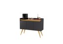 Ver imagem 2 de Buffet GOLD 3 Portas - Preto / Mel