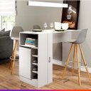 Ver imagem 4 de Ilha Bancada de Cozinha Branco Tx 01 Porta 140cm MDP 0535 - Prime