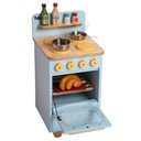 Ver imagem 2 de Fogão Infantil de Madeira Azul Bebê Fabrink