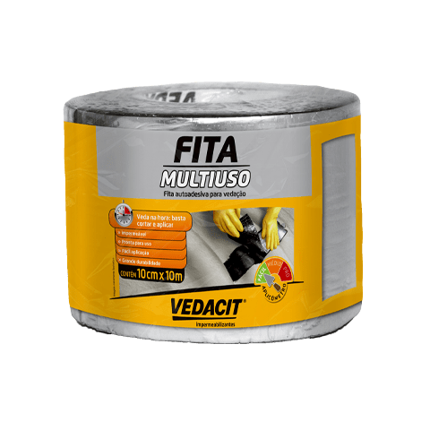 Fita Vedacao 10cmx10m Multiuso Vedacit (6) Fita Vedacao 10cmx10m Manta Aluminio Vedacit (6) Otto