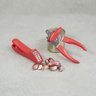 Kit abridor de lata espremedor de alho 2 pç vermelho – Oikos - 5