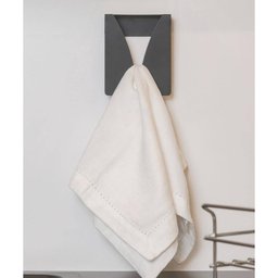 Kit 2 Pendurador de Toalha Cinza Porta Pano de Prato Suporte para Cozinha ou Banheiro Organize - 4