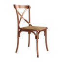 Ver imagem 1 de Cadeira de Jantar Katrina em Aço com Assento Corano para Mesa Sala Cozinha Bistrô - Cobre/bege