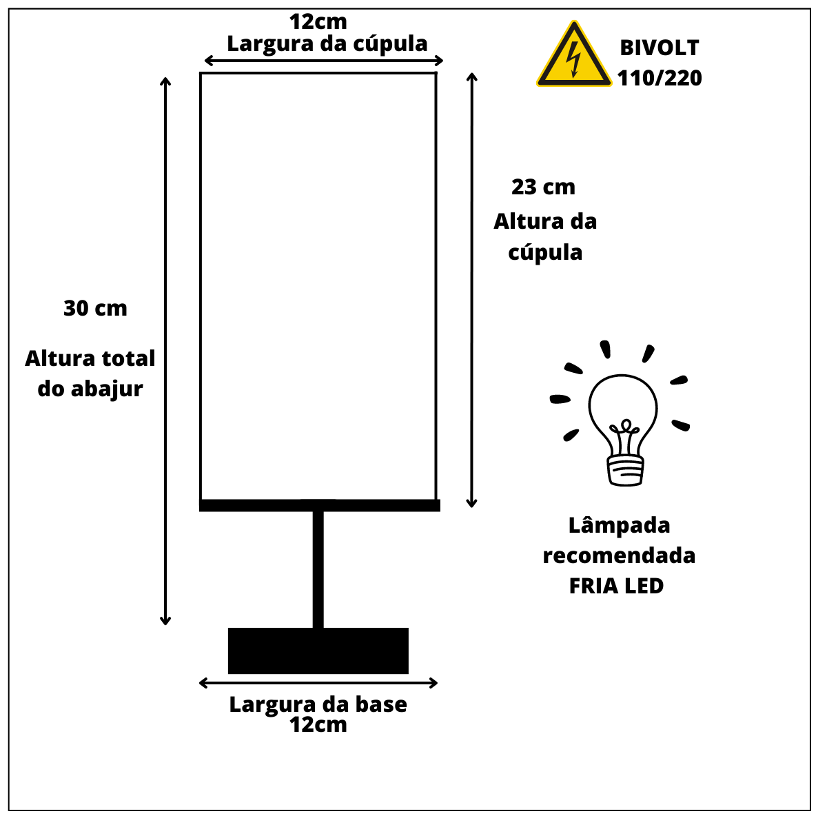 Kit 02 Abajur Quarto Pé Quadrado Cor Imbuia Cúpula Tecido - 4