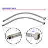 Engate Rabicho 80cm Kit 8 Unidades Agua Quente Fria Misturador Torneira Monocomando Pia Banheiro Coz - 4