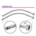 Ver imagem 4 de Engate Rabicho 80cm Kit 8 Unidades Agua Quente Fria Misturador Torneira Monocomando Pia Banheiro Coz
