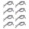 Engate Rabicho 80cm Kit 8 Unidades Agua Quente Fria Misturador Torneira Monocomando Pia Banheiro Coz - 2