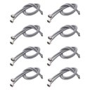Ver imagem 2 de Engate Rabicho 80cm Kit 8 Unidades Agua Quente Fria Misturador Torneira Monocomando Pia Banheiro Coz