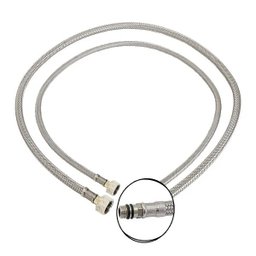 Engate Rabicho 80cm Kit 8 Unidades Agua Quente Fria Misturador Torneira Monocomando Pia Banheiro Coz - 9