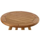 Ver imagem 2 de Mesa Lateral Trama Redonda Stain Jatoba 60cm - 60362
