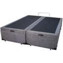 Ver imagem 3 de Cama Báu Box Base Casal Bipartido Suede Cinza