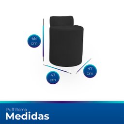 Puff Banqueta Alto Confortável Reforçado Minimalista Roma Suede - 6