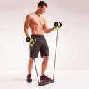 Ver imagem 3 de Kit Aparelho Abdominal Eletrico e Elastico Roda Exercício