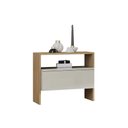 Ver imagem 2 de Mesa Cabeceira Casal Detroit Cumaru/Fendi - N. Horizonte