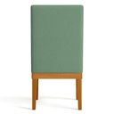 Ver imagem 2 de Kit 4 Cadeiras de Jantar Solana Linho Base de Madeira - Pallazio Cor:Verde Oliva