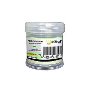 Pigmento Epóxi em P/resina Pó Luminoso Verde 50g Vip Resinas