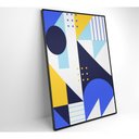 Ver imagem 2 de Quadro Geométrico Colorido 16 40x60 Cm Tecido Canvas