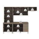 Ver imagem 6 de Armário de Cozinha Modulada Compacta Fidelitá Paris 4 Peças 260cm 11 Portas 3 Gavetas com Tampo