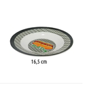 Ver imagem 1 de Prato de Melamina Fundo Hot Dog 16,5cm 2 Peças Sortidas