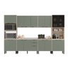 Cozinha Completa Modular Firenze Sem Tampo 6 Peças Avena Touch Menta FMT006 Demóbile - 2