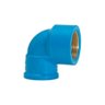 Kit 3 Joelho Cotovelo 90º Pvc Rosca Latão 32mmx3/4'' Azul - 4