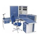 Ver imagem 1 de Escritório Conjunto Completo 6 Peças - Conexão Office - Azul