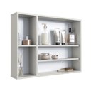Ver imagem 5 de Espelheira de Banheiro com 2 Portas e Nichos 80cm Multimóveis Crart-EPL003 Arenas