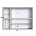 Ver imagem 4 de Espelheira de Banheiro com 2 Portas e Nichos 80cm Multimóveis Crart-EPL003 Arenas