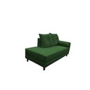 Ver imagem 4 de Divã Recamier Berlim 1,60 cm Lado Direito Veludo Verde