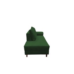 Divã Recamier Berlim 1,60 cm Lado Direito Veludo Verde - 2