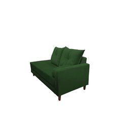 Divã Recamier Berlim 1,60 cm Lado Direito Veludo Verde - 3