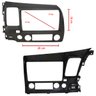 Moldura Painel Central Multimidia 9 Polegadas Honda New Civic 2008 À 2011 Grafite Som - 2