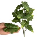 Ver imagem 5 de Kit de 9 Folhas Artificiais Caladium Realistas para Decoração Luxo