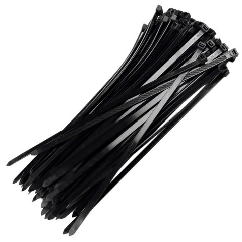 Abraçadeiras Nylon de Plástico Tools 380x4,8mm 50 Unidades Preta