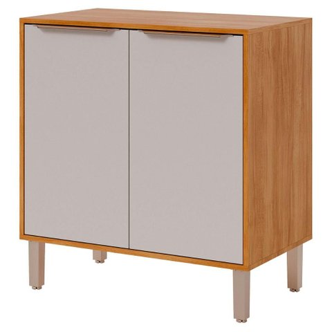 Balcão Divina 80 Cm Cooktop 2 Portas - Cinamomo/off White