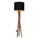 Ver imagem 3 de Luminária Abajur Tripé de Chão Paris Retrô Moderna Bivolt - Preto