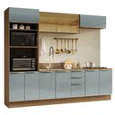 Ver imagem 2 de Armário de Cozinha Completa 270 Cm Rustic/cinza Lux Madesa 06