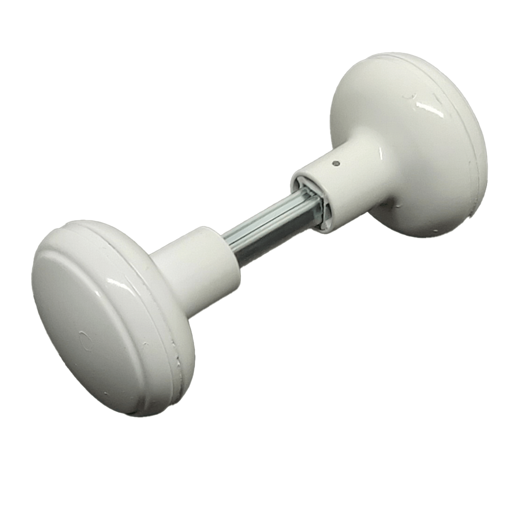 Maçaneta Para Porta Fechadura Modelo Bola Branca Universal - 1