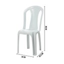 Ver imagem 2 de Cadeira Plástica Reforçada Bistrô Branca