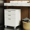 Ver imagem 1 de Gaveteiro para Banheiro Branco com 3 Gavetas e Rodinhas Madesa