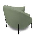 Ver imagem 5 de Poltrona Decorativa Orgânica Pé de Metal Preto Zaya Bouclê Pistache C05 - D’Rossi