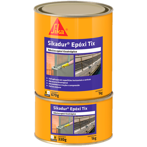 Adesivo Epóxi Sikadur Epóxi Tix (lata 1 Kg) - Sika